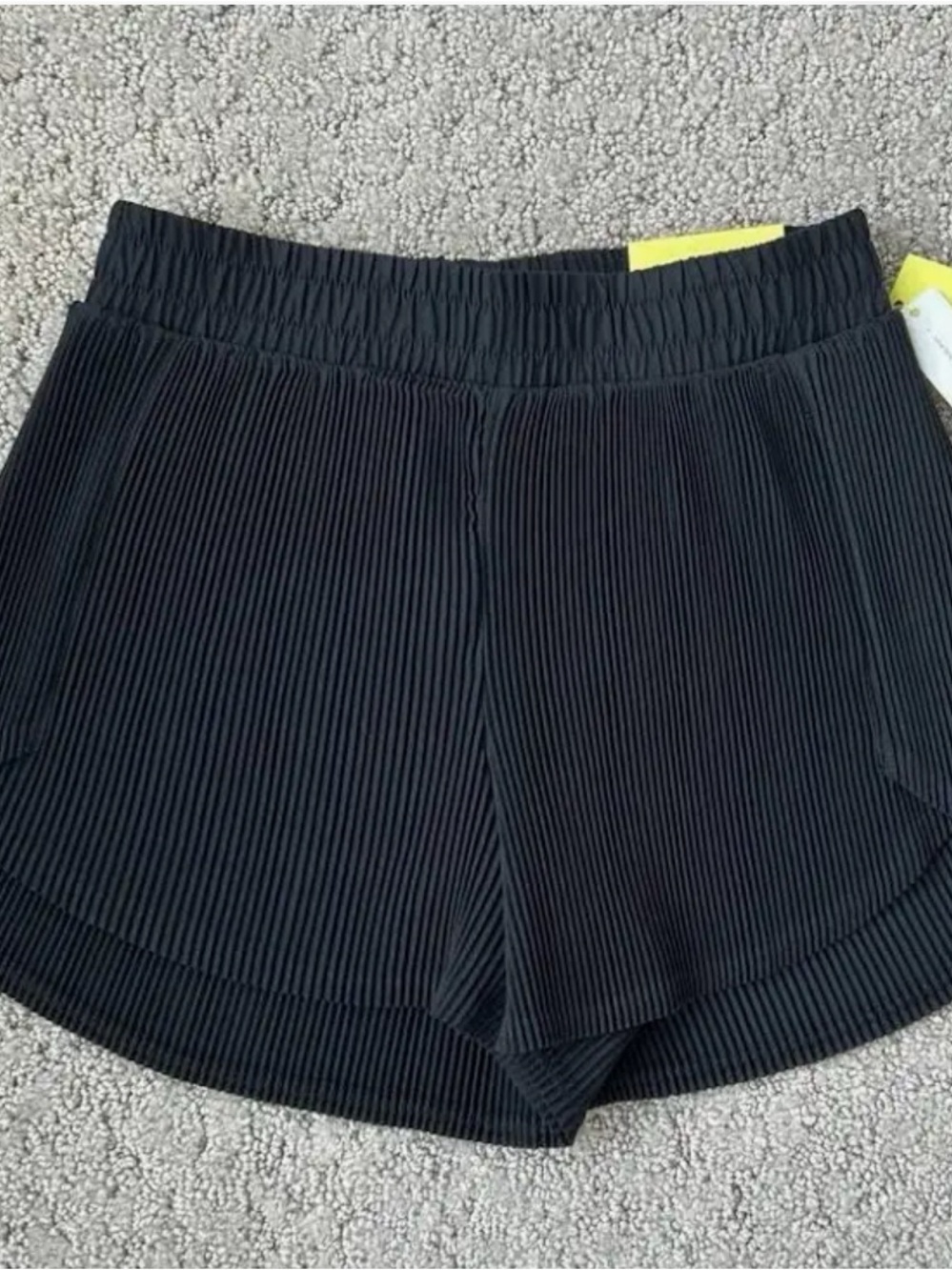NWT Women’s Medium Black Textured Athletic Shorts